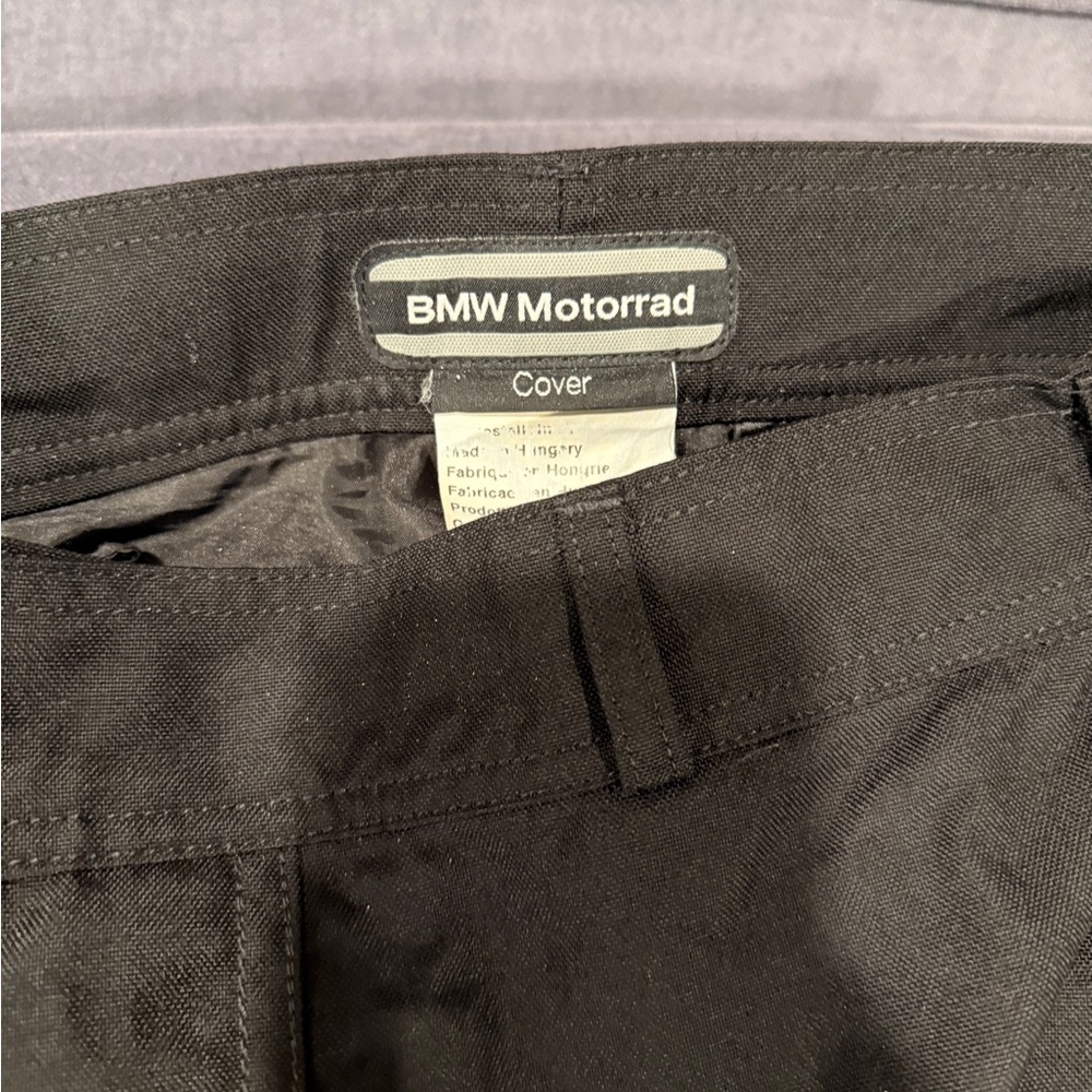 BMW Motorrad Black Textile Motorcycle Overpants Size Medium Men’s 32-34